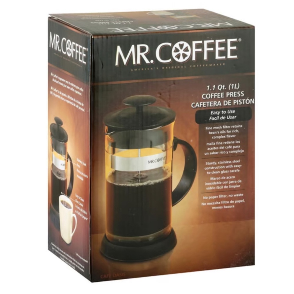 NIB Mr Coffee Press, Oasis, 1.1 quart